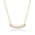 Gebogener minimalistischer Balken | 18 Karat Gold | Halskette